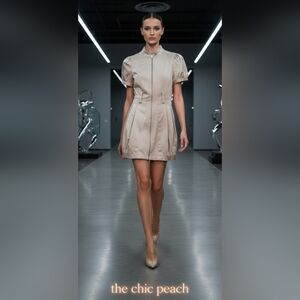 ✨ Bebe Metallic Cream Mini Dress – Size Small (NWT) ✨